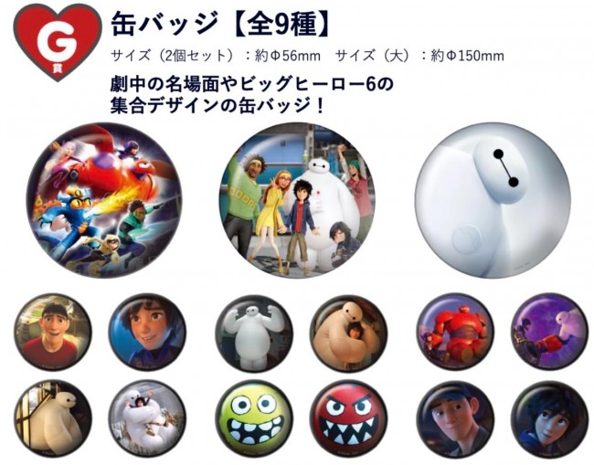 ベイマックス Happyくじ まとめ売り ぬいぐるみ 缶バッジ 写真）『ベイマックス』Happyくじに新作登場！ 名シーンを再現できる