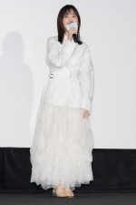 『山田くんとLv999の恋をする』公開御礼舞台あいさつに出席した山下美月