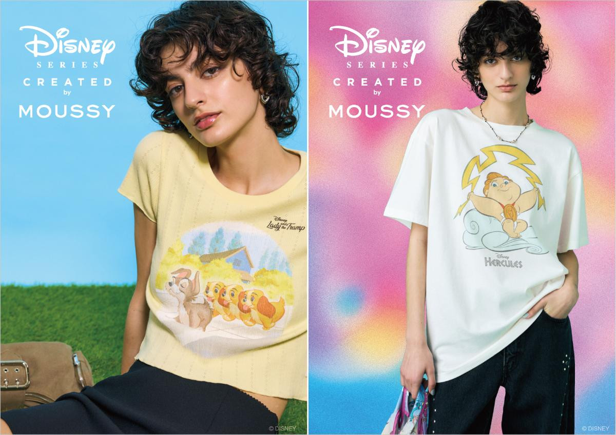 ディズニー×「MOUSSY」新作が超かわいい！ 『わんわん物語』や『ヘラクレス』をデザイン