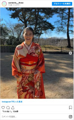 朝ドラヒロイン・のぶを演じる今田美桜の笑顔！　※「コンテンツ・スリー」インスタグラム
