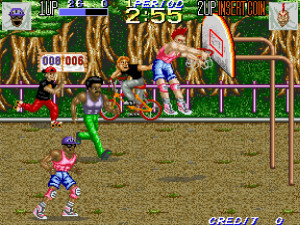 『アーケードアーカイブス パンクショット』5月8日配信決定　妨害、攻撃なんでもありな2on2バスケゲーム