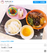 平愛梨、手作り夜ご飯　※「平愛梨」インスタグラム