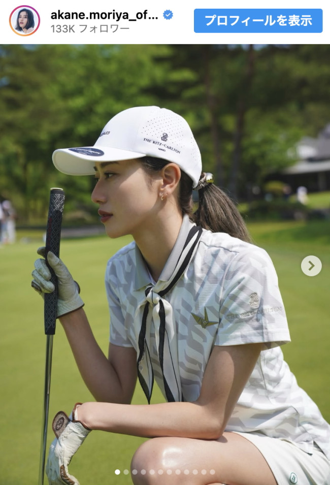 元櫻坂46・守屋茜、ゴルフウェア姿をはじめオフショットを多数公開 ※「守屋茜」インスタグラム