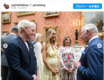 チャールズ国王と談笑するジェイミー・ラング＆ソフィー・ハブー　※「ジェイミー・ラング」インスタグラム