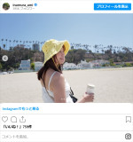 稲村亜美、ビーチでの姿　※「稲村亜美」インスタグラム