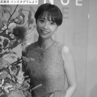 渡邊渚、近影　※「渡邊渚」インスタグラム