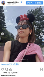 若槻千夏「ほぼ1人Disney」を満喫　※「若槻千夏」インスタグラム