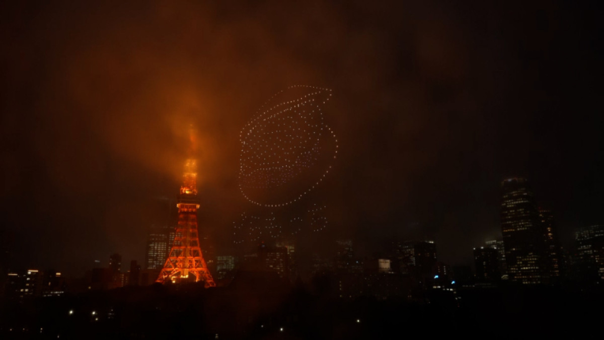 20250604 LAWSON創業50周年記念ドローンショー