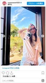 スザンヌがかわいい愛車や近影を投稿　※「スザンヌ」インスタグラム
