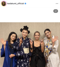 倖田來未、“サザエさんヘア”に興味津々？　豪華メンバーとの交流も披露