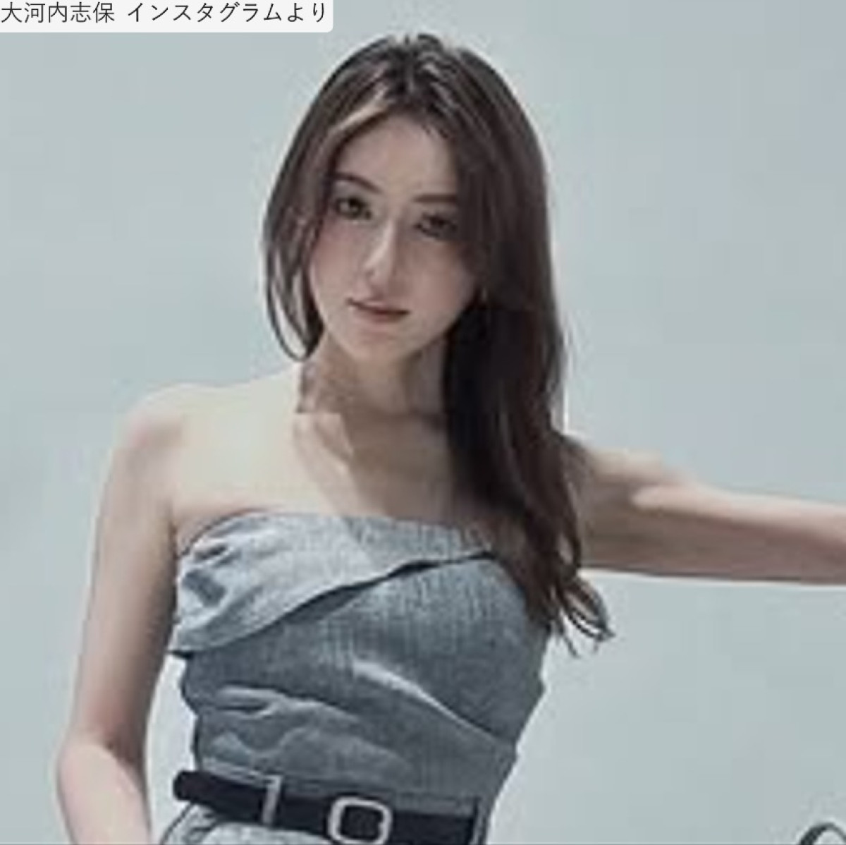大河内志保、ソロショット　※「大河内志保」インスタグラム