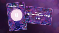 映画『BTS ARMY：FOREVER WE ARE YOUNG』入場者プレゼント：特製キラキラカード