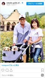 伍代夏子、家族でのおでかけショットを公開　※「伍代夏子」インスタグラム