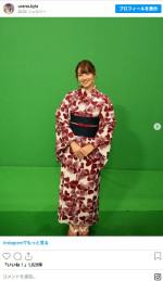 浴衣姿のTBS・浦野芽良アナがかわいい　※浴衣姿のTBS・浦野芽良アナがかわいい　※「浦野芽良」インスタグラム