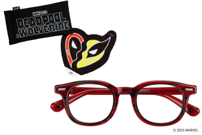 「Zoff」×『デッドプール＆ウルヴァリン』が初コラボ！　2人を象徴するハート型アイコンなどデザイン