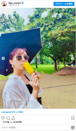 北海道旅行を満喫する比嘉愛未　※「比嘉愛未」インスタグラム