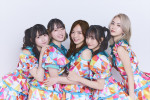 映画『恋愛裁判』劇中アイドル「ハッピー☆ファンファーレ」を演じる（左から）桜ひなの、今村美月、齊藤京子、仲村悠菜、小川未祐