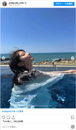 アメリカ＆韓国旅行を満喫する与田祐希　※「与田祐希」インスタグラム