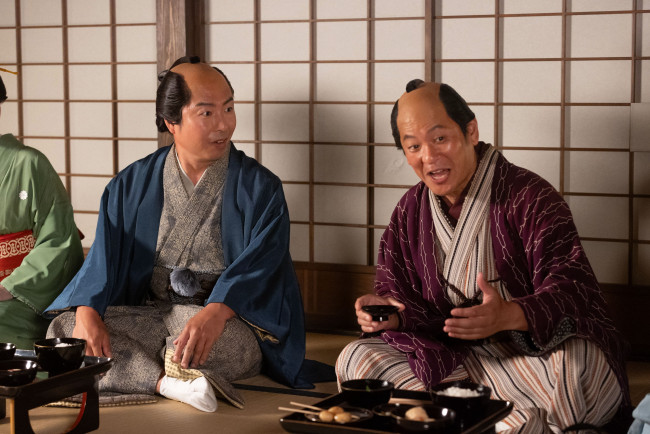 大河ドラマ『べらぼう~蔦重栄華乃夢噺~』U字工事出演の場面写真