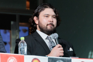 「WRESTLE KINGDOM 20 in 東京ドーム 棚橋弘至引退」公開記者会見に登場したウルフアロン