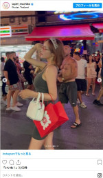 タイを満喫中のてんちむ　※「てんちむ」インスタグラム