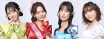 ドラマ『ひと夏の共犯者』より劇中アイドルグループ「AMEL」を演じる（左から）秋澤美月、永瀬莉子、恒松祐里、上原あまね