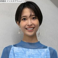 渡邊渚、近影　※「渡邊渚」インスタグラム