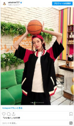 再現度高すぎ！　佐藤栞里が扮した『スラダン』彩子さん　※「佐藤栞里」インスタグラム