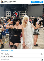 レディー・ガガの公演をガガ風コーデで楽しむ仲里依紗　※「中田花奈」インスタグラム