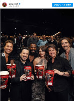 トム・クルーズ、グレン・パウエル主演の新作映画『ランニング・マン』プレミアに駆けつける　※「グレン・パウエル」インスタグラム