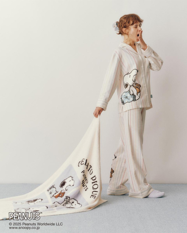 写真）『PEANUTS』×「ジェラピケ」がコラボ！ スヌーピーたちの