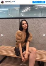 近藤千尋の秋服コーデ　※「近藤千尋」インスタグラム