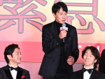 劇場版 「緊急取調室 THE FINAL」カウントダウンイベントより（左から）石丸幹二、鈴木浩介、佐々木蔵之介