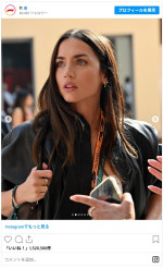 F1アブダビグランプリに登場したアナ・デ・アルマス　※「F1」インスタグラム