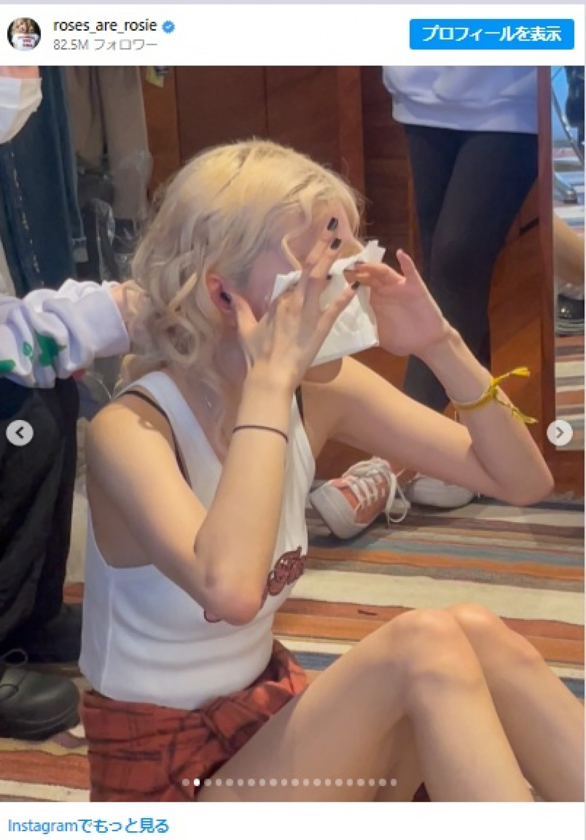 オフショットを公開したBLACKPINKのROSE　202501