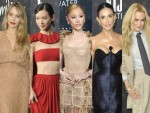 （左から）アンジェリーナ・ジョリー、穂志もえか、アリアナ・グランデ、デミ・ムーア、ニコール・キッドマン