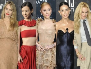 （左から）アンジェリーナ・ジョリー、穂志もえか、アリアナ・グランデ、デミ・ムーア、ニコール・キッドマン