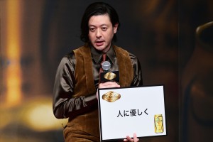 オダギリジョー、「ザ・プレミアム・モルツ」新CM発表会に登場