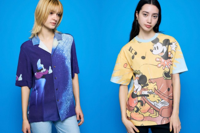 ディズニー×「MOUSSY」に新作！ 『ファンタジア』のワンシーンを描いたシャツなど登場