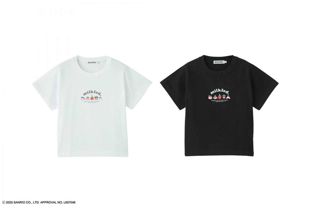 サンリオ×「MILKFED．」がコラボ！　いちご＆チェック柄の「巾着ポーチ」など展開