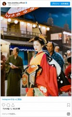 大河ドラマ『べらぼう』で花魁姿を披露した小芝風花 ※「小芝風花」インスタグラム