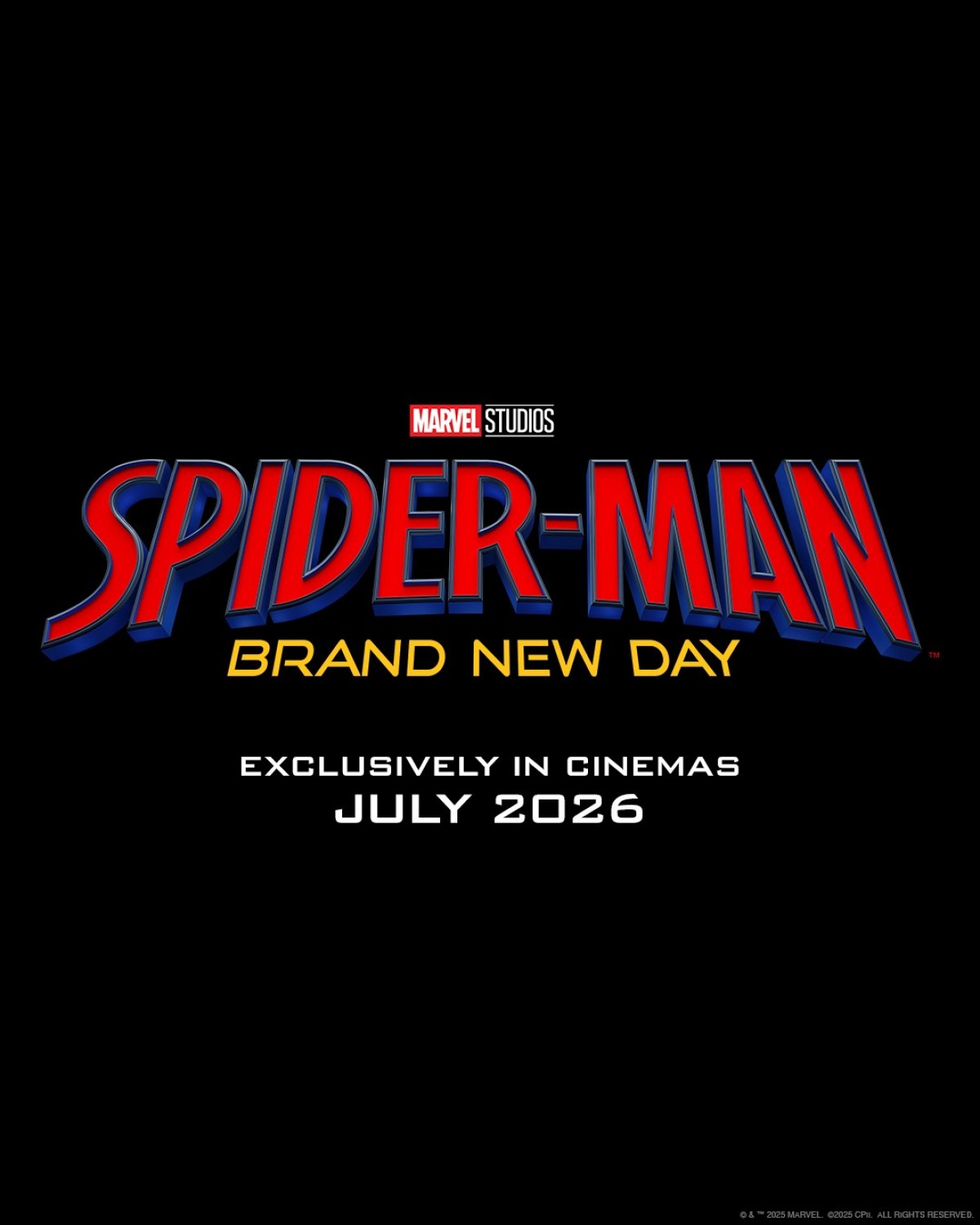 映画『スパイダーマン：ブランド・ニュー・デイ』正式タイトル決定＆2026年7月31日全米公開