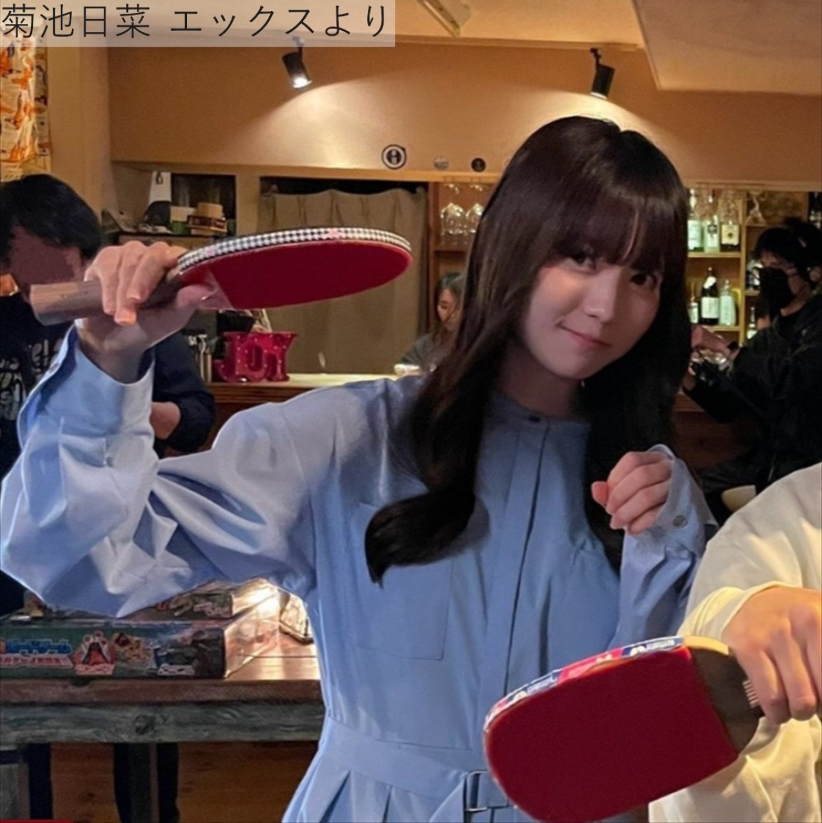 菊池日菜、撮影オフショット　※「菊池日菜」エックス