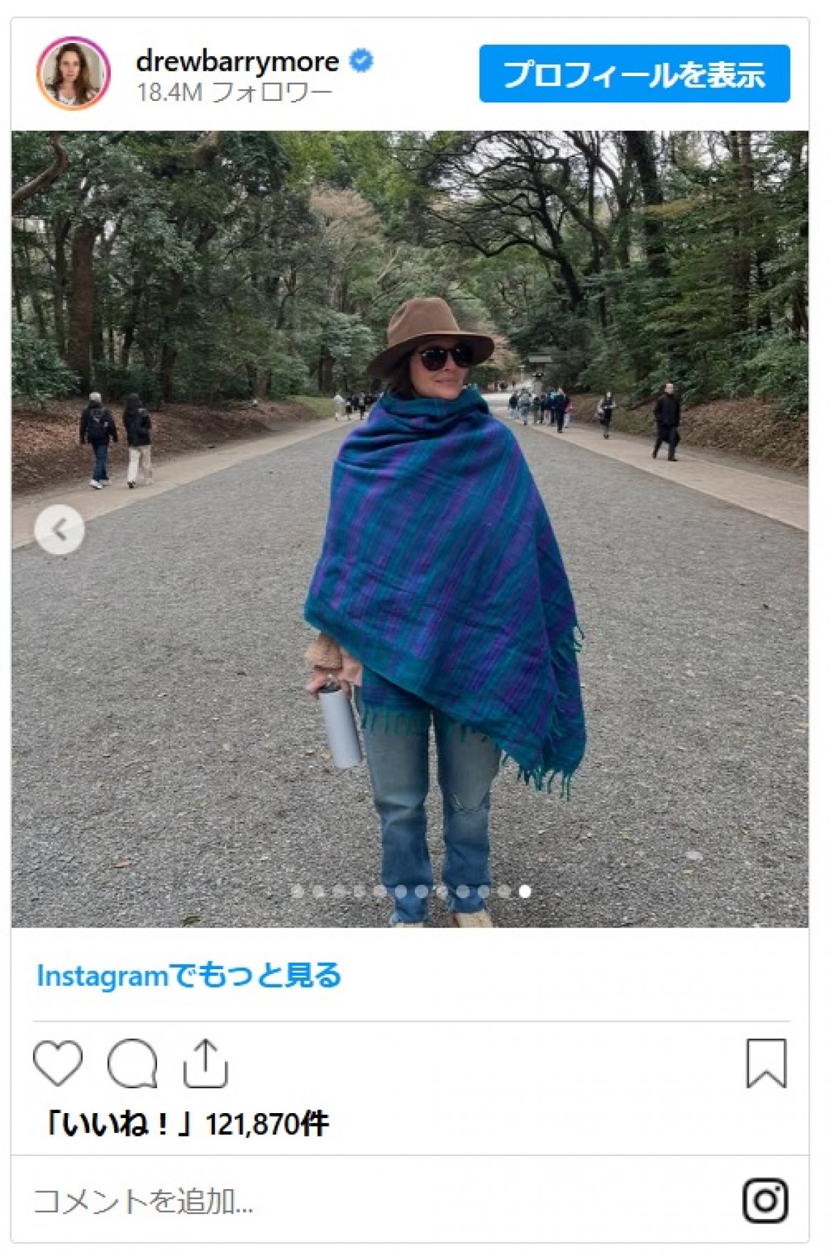 ドリュー・バリモアが来日！ 日本橋三越や古着屋など来日セレブらしからぬスポットを堪能