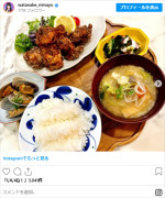 渡辺美奈代の手作り料理　※「渡辺美奈代」インスタグラム