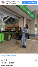 柏木由紀子、愛犬とのお出かけを報告　※「柏木由紀子」インスタグラム