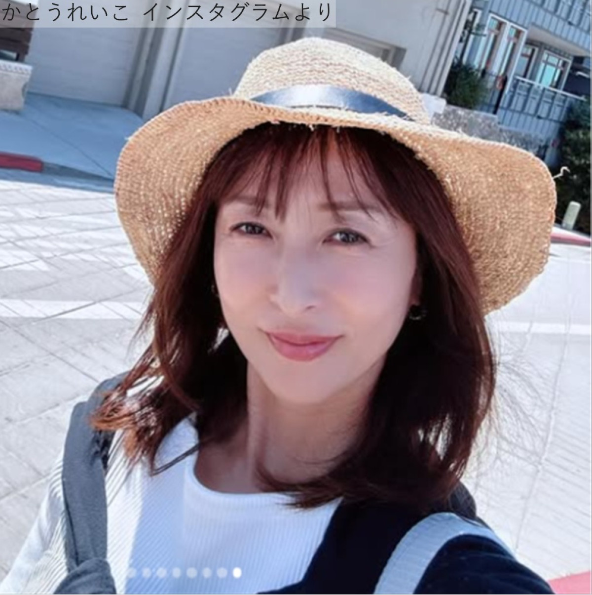 かとうれいこ、アメリカでの姿　※「かとうれいこ」インスタグラム