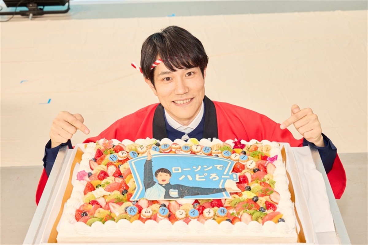 松山ケンイチ＆王林出演のローソン新CMが4.7放送開始、メイキング＆インタビュー到着　松山のりんごの木を育てる目標を王林が応援