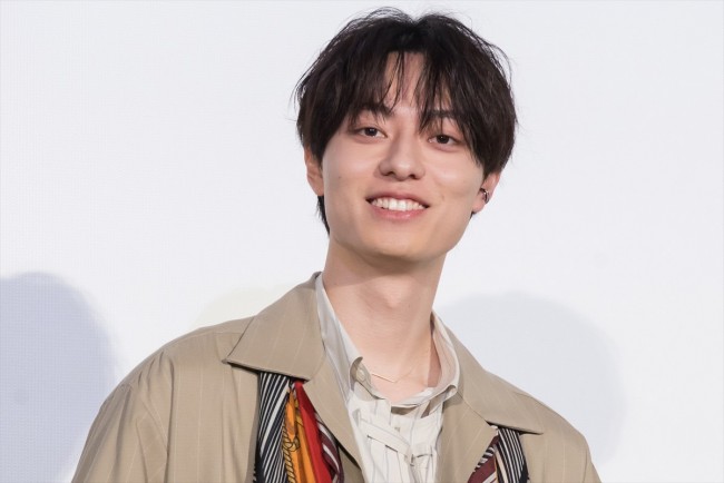 『山田くんとLv999の恋をする』公開御礼舞台あいさつに出席した作間龍斗