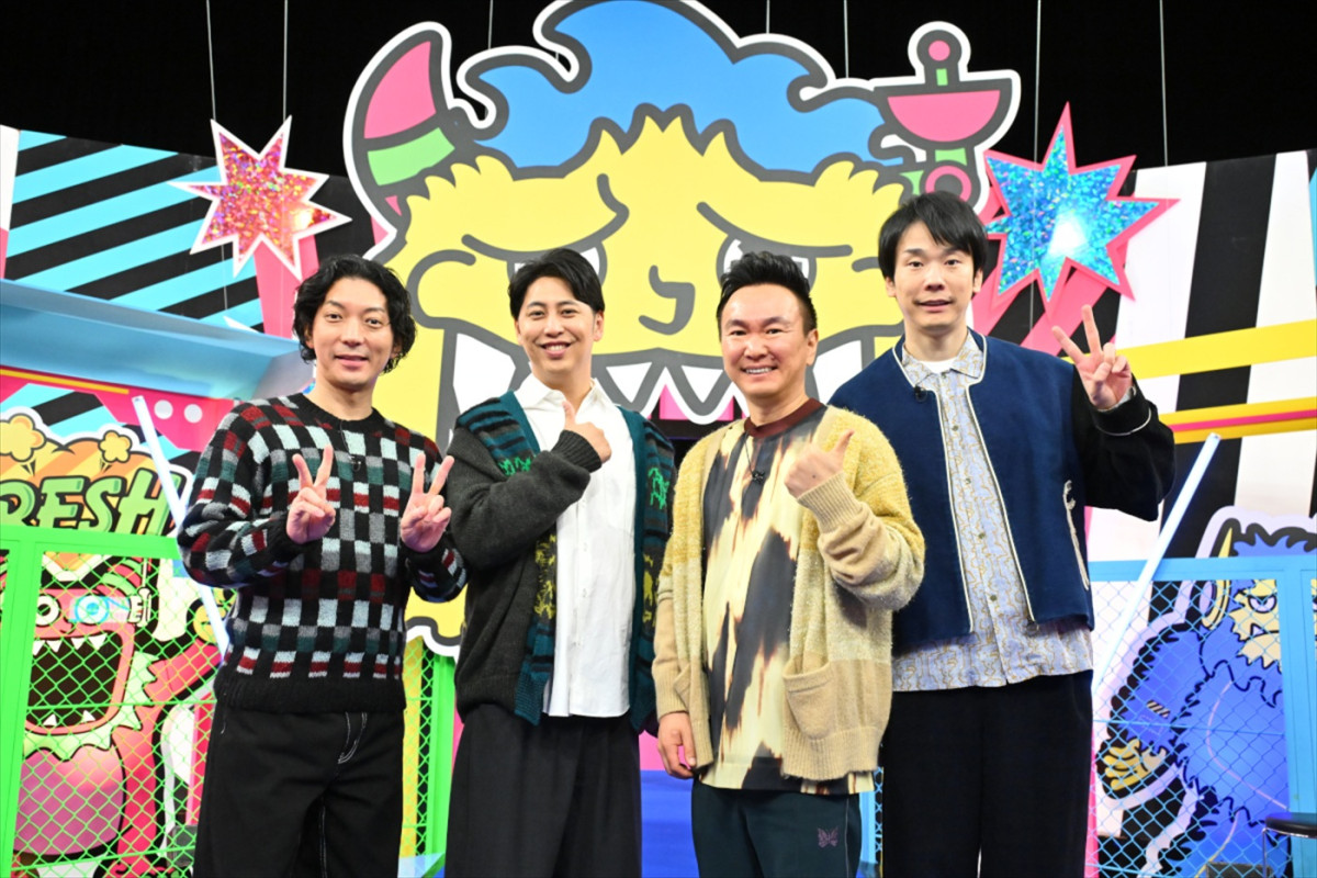 『ニューかまー』MC(左から)ニューヨーク、かまいたち